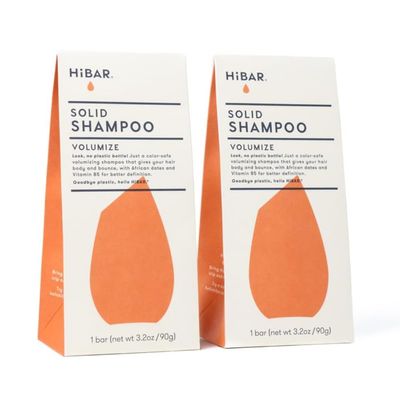 HIBAR Volumize Shampoo Bar 2-Pack, Specifically Formulated for Fine, Thin or Lifeless Hair, Made with Rice Water, 100 Vegan, Salon-Quality, TSA-Approved Travel Friendly