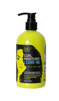 Esha Girl Natural - Leave-In Conditioner - Moisturize Dry Hair - Enhance, Nourish, Hydrate Curls - Biotin Infused - Coconut Frizz Hair Care(12 oz.)