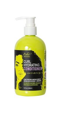 Esha Girl Natural - Curl Hydrating Conditioner - Moisturize 3C 4C Curls with Coconut Rosemary Oils, Biotin - Tropical Fruit Scent (12 Oz.)