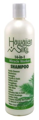 Hawaiian Silky Miracle Worker 14-In-1 Shampoo 16 Ounce (473ml) (Pack of 2)