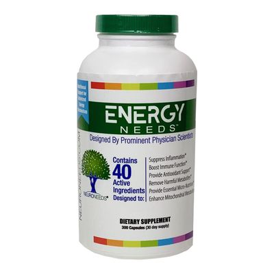EnergyNeeds 40 Active Ingredients Vitamin D, Vitamin B12, zinc, beta-Carotene