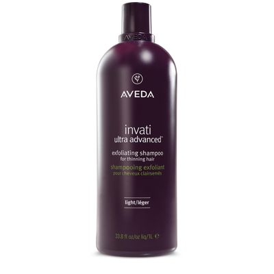 Aveda Invati Ultra Advanced Exfoliating Shampoo Light Step 1 of 4 Reduces Hair Loss by 77 for Fine to Medium Thinning Hair Types Normal to Oily Scalp 95 Naturally Derived, 33.8 Fl Oz