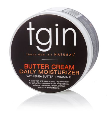 tgin Butter Cream Daily Moisturizer Duo For Natural, Dry, Curly Hair - Type 3c and 4c - Styler - 12 Oz - 2 PACK