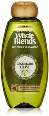 Garnier Whole Blends Replenishing Shampoo Legendary Olive, Dry Hair, 22 fl. oz.