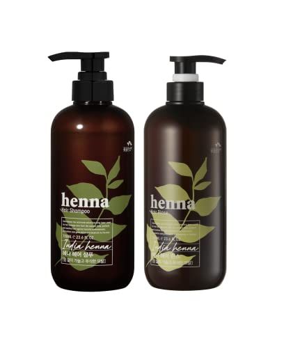 COSMOCOS Henna Hair Shampoo 700ml Rinse 700ml - Strengthening, Nourishing, Repairing - Hair Care - Shampoo and Conditioner