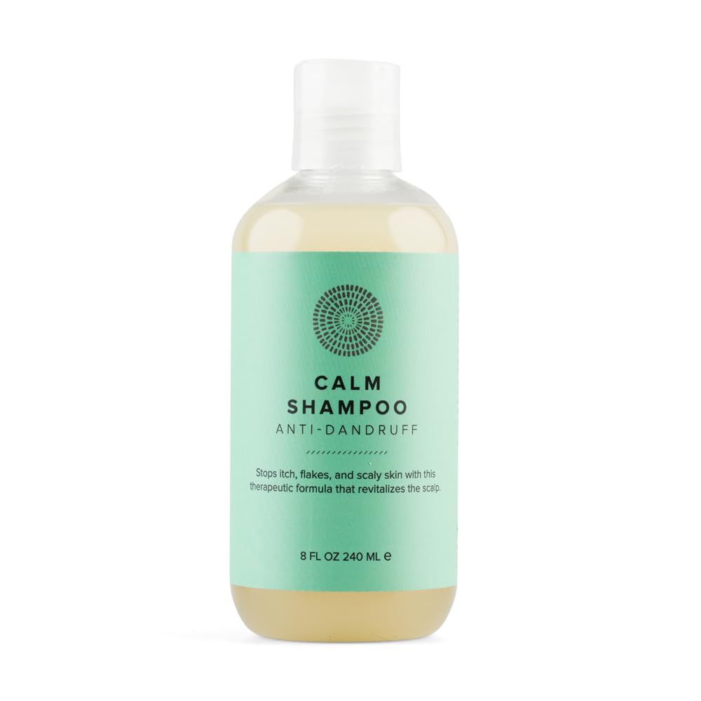 Hairprint Calm Anti-Dandruff Shampoo Mildest Formula for Scalp Health Contains White Willow Bark Plant Oils Dye-Free and Non-Toxic Formula (8 Fl Oz)