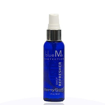 RemySoft blueMax Daily Refresher Protective Silicone Serum Set - Safe for Hair Extensions, Weaves and Wigs - Salon Formula Leave-in Conditioner Serum