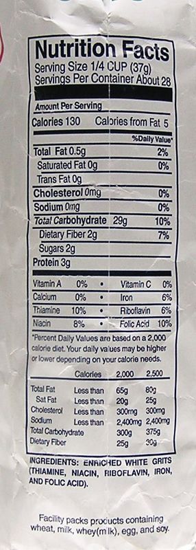 Moss Water Ground White Corn Grits 2 Lbs