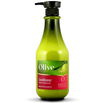 Olive Oil Moisturizing Hair Conditioner with Vitamin E, Shea Butter and Oils of Argan, Jojoba Seed and Wheat Germ for Dry and Damaged Hair