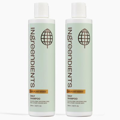 Non Toxic Vegan Shampoo with Organic Ingredients, Apple Cider Vinegar Tea Tree Oil - Sulfate Free, Color Safe, Paraben Free, Gluten Free, Cruelty Free, pH Balanced (2-Pack)