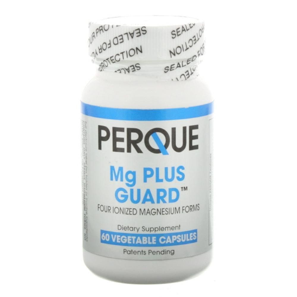 PERQUE Mg Plus Guard Magnesium - High-Absorption Magnesium Supplement with Glycinate, Ascorbate Citrate - Supports Heart and Metabolic Function - Non-GMO, Gluten-Free -60 Vegetable Capsules