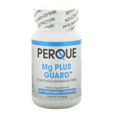 PERQUE Mg Plus Guard Magnesium - High-Absorption Magnesium Supplement with Glycinate, Ascorbate Citrate - Supports Heart and Metabolic Function - Non-GMO, Gluten-Free -60 Vegetable Capsules