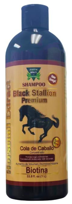 Black Stallion Premium Horsetail Shampoo New Improved Formula Black Stallion Premium Horsetail Shampoo1Lt 50 biotine Shampoo COLA DE CABALLO 1Lt