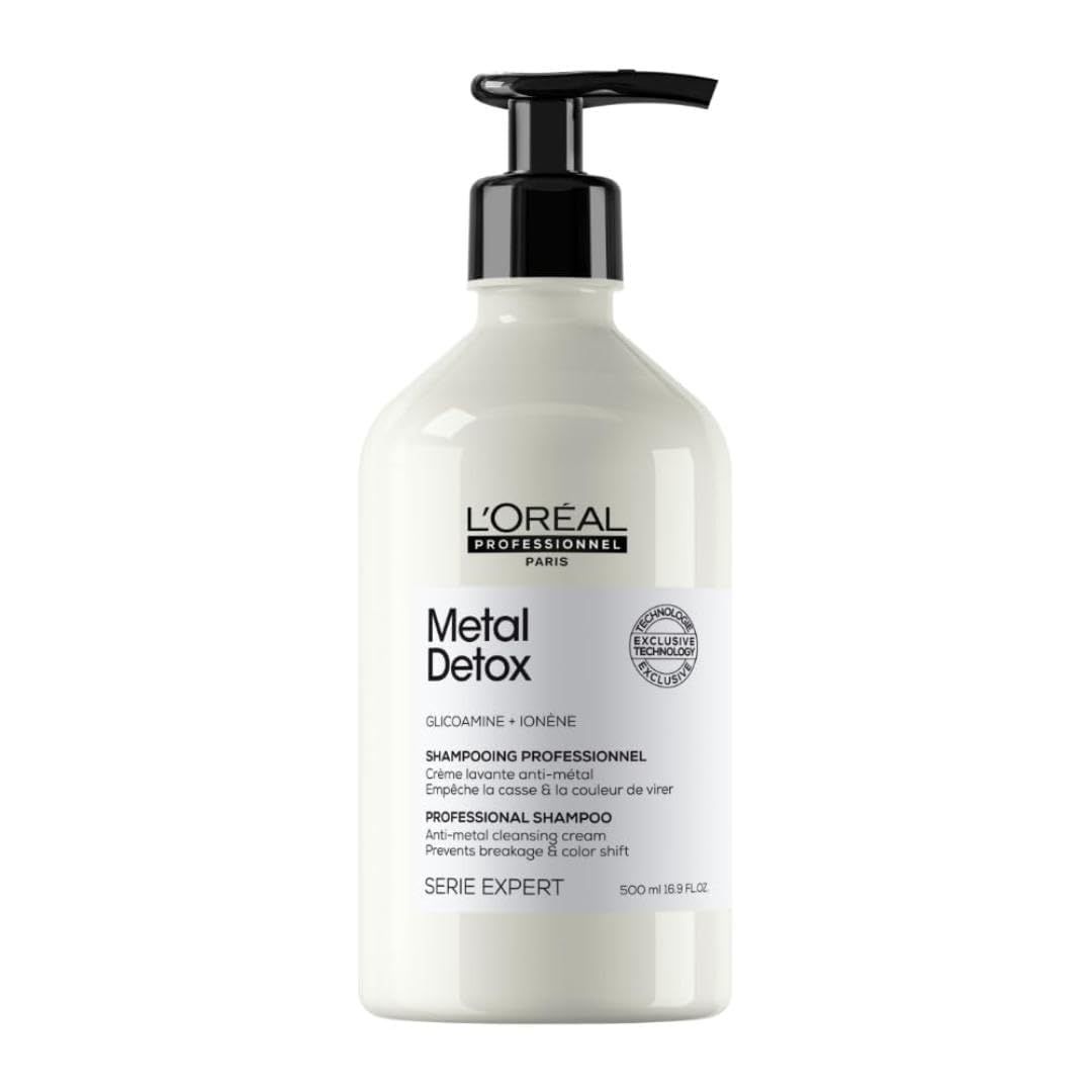 L&#39;Or al Professionnel Paris Metal Detox Shampoo Hard Water Chelating Shampoo Removes Metal Build Up Protect Color Add Shine Paraben Sulfate Free For Damaged Hair For All Hair Types