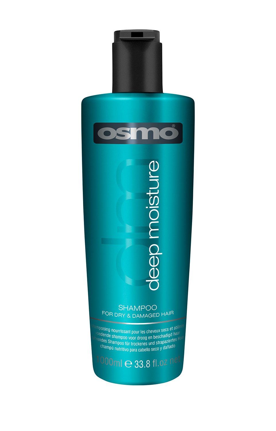Osmo Deep Moisture Shampoo to Quench Your Hair with a Drench of Moisture, Tame Fiz and Smooth Your Hair with Ylang Ylang, Patchouli Oil and Panthenol Pro Vitamin B5, 1000ml