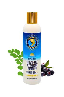 Nefertiti s Secrets Sulfate-Free Revitalizing Shampoo Moringa Oil Aloe Vera Hair Scalp Shampoo Strengthen Hair Stimulates Hair Growth Paraben-free 8 Oz 236 mL