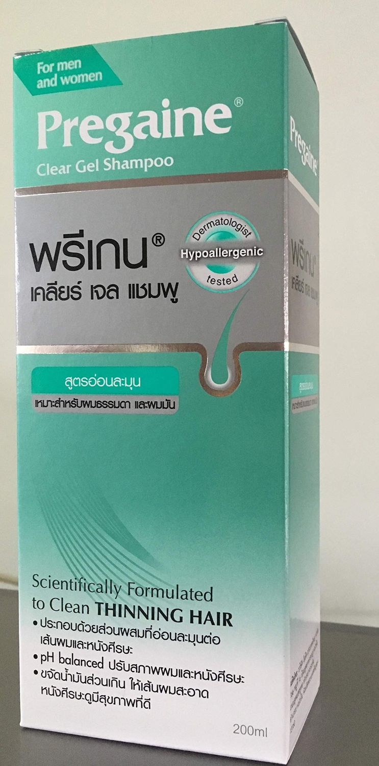 Pregaine Clear Gel Shampoo Thinning Hair for Men and Women for NomalOily Hair 200ml