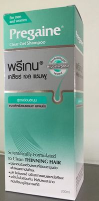 Pregaine Clear Gel Shampoo Thinning Hair for Men and Women for NomalOily Hair 200ml