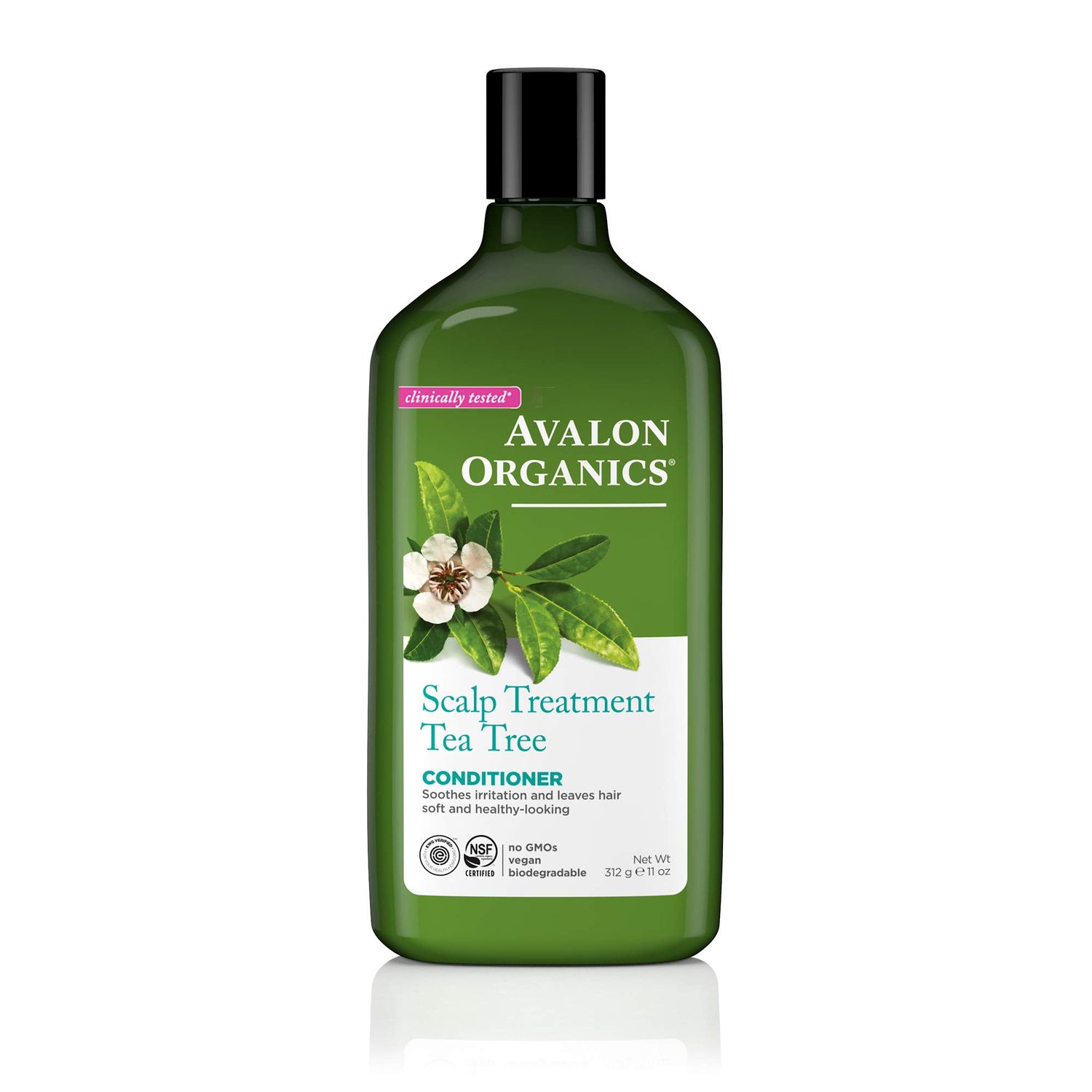 Avalon Organics Conditioner, Scalp Treatment Tea Tree, White, 11 Oz