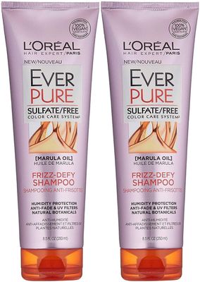 L Oreal ParisEver Pure Frizz-Defy Marula Oil Conditioner, 8.5 Fl Oz (Pack of 2)