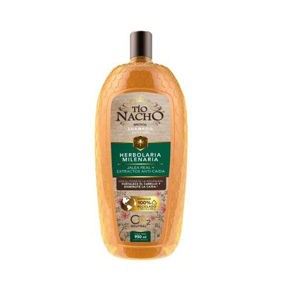 T o Nacho HERBOLARIA MILENARIA, Shampoo JALEA REAL, extractos de CHILE, BARDANA, ALOE VERA y JOJOBA,