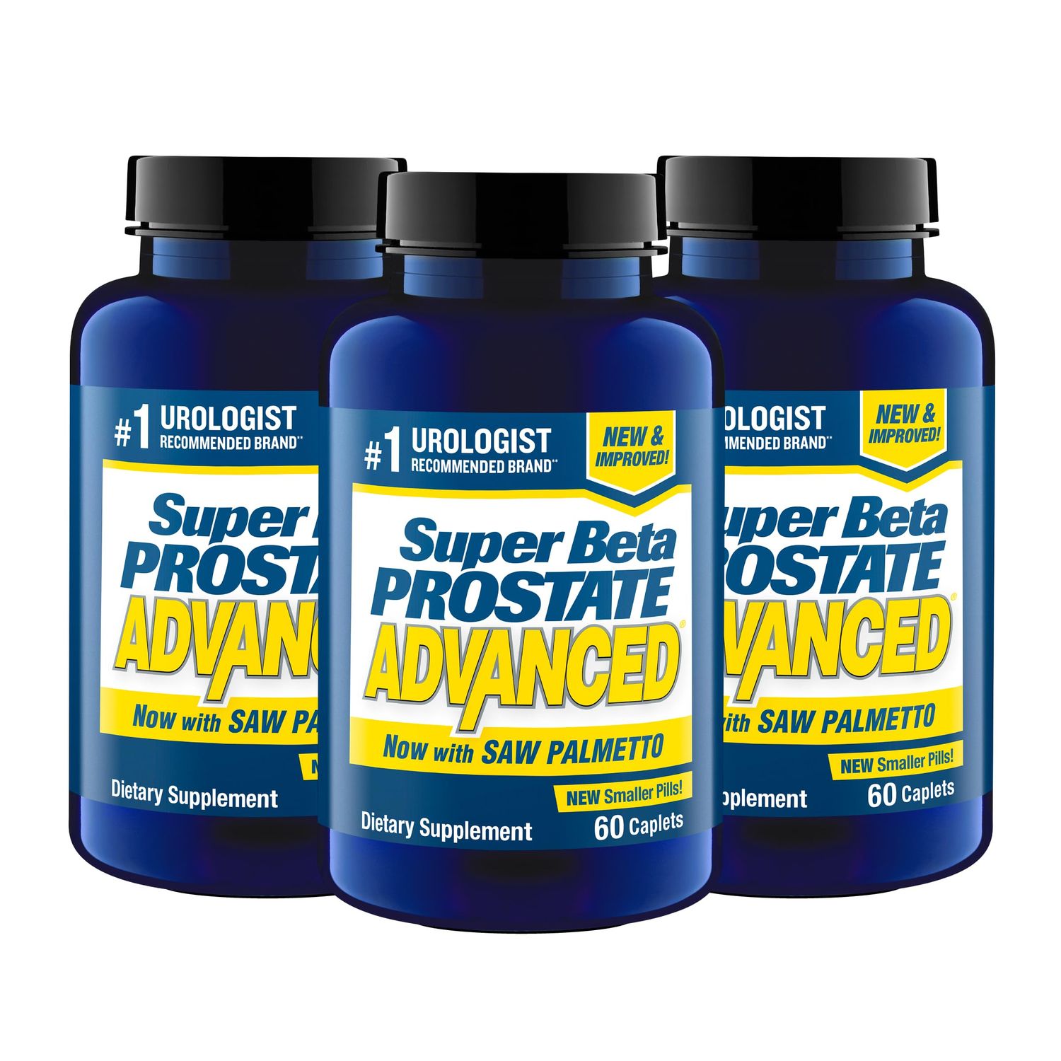 SUPER BETA PROSTATE Advanced with Saw Palmetto - Prostate Health Supplements for Men, Bladder Urinary Support with Beta-sitosterol, Reishi, Saw Palmetto, Vitamin D, Zinc Oxide, Selenium - 180 Count