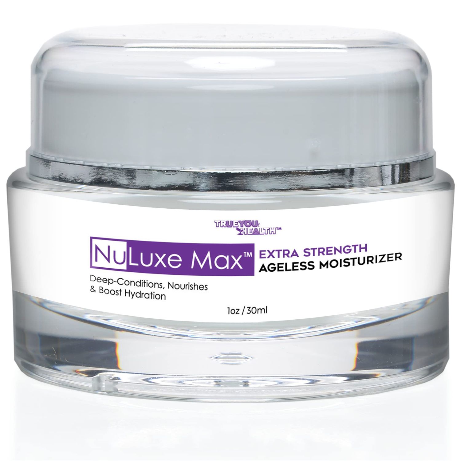 Nuluxe Max Ageless Moisturizer Anti-Aging Cream - Extra Strength Face Eye Night Help Support Your Skin To Restore Maintain Youthful Appearance, 1 Ounce (Pack of 1)