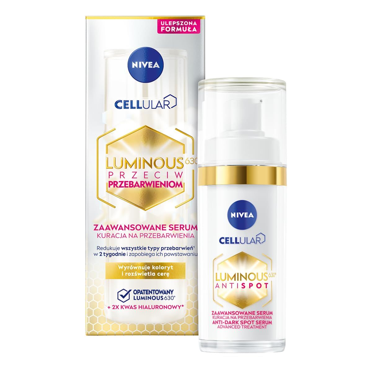 NIVEA Cellular Luminous630 Anti-Pigment Spot Intensive Serum (30 ml), Brightening Serum for an Even Radiant Complexion, Face Care Against Pigment Spots.