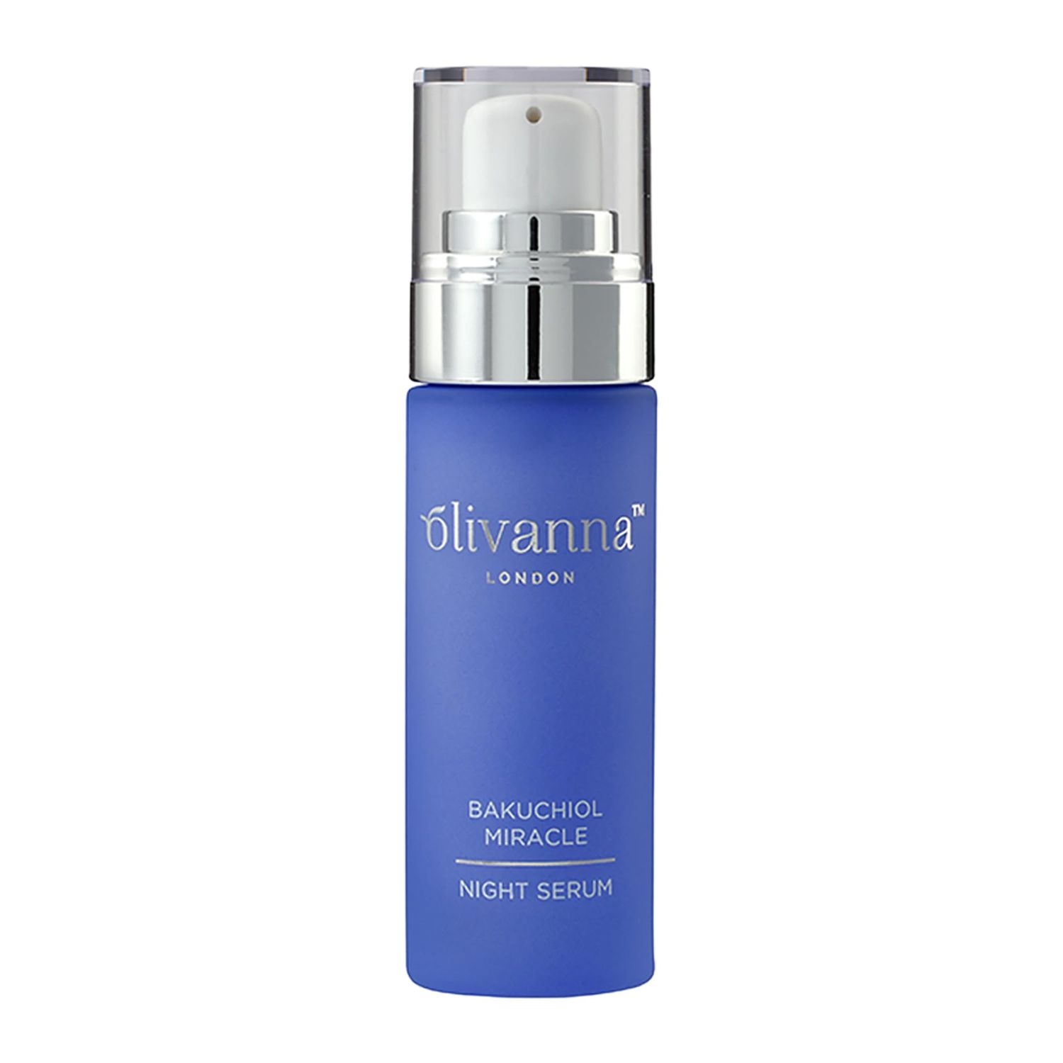 Olivanna Bakuchiol Miracle Night Serum - Retinol Serum for Face - Restores Luminosity, Firms, Plumps and Hydrates Skin - Facial Moisturizer - 1 oz