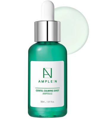 AMPLE:N Centel Calming Shot Ampoule - Korean Soothing Face Serum with Centella Asiatica to Calm Irritated Sensitive Skin - Redness Relief, Acne Spot Treatment Moisturizing, 1.01 fl.oz.