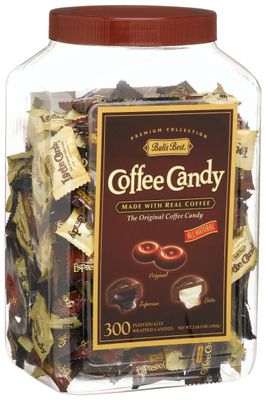 Bali&#39;s Best Coffee Candy Assortment, Original, Espresso Latte, Jars, 300 Count (Pack of 1)