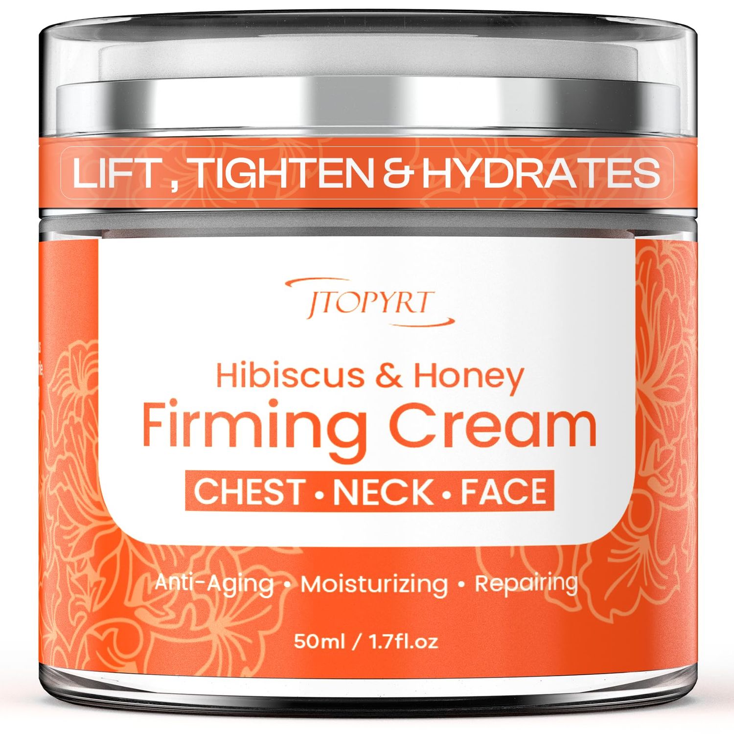 Jtopyrt Hibiscus and Honey Firming Cream: Anti Aging Face Cream Reduces Wrinkles and Dryness Organic Neck Creams for Tightening and Firming Suitable for Face Neck and Shoulders