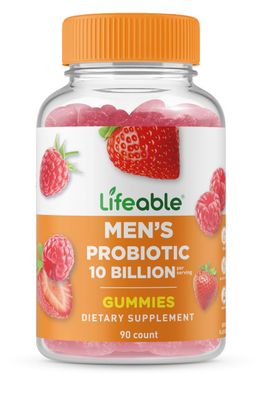 Lifeable Probiotics for Men 10 Billion CFU Great Tasting Mens Probiotic Gummies Vegan Probiotic for Gut Health and Immune Support Probiotics Gummies for Men 90 Gummies