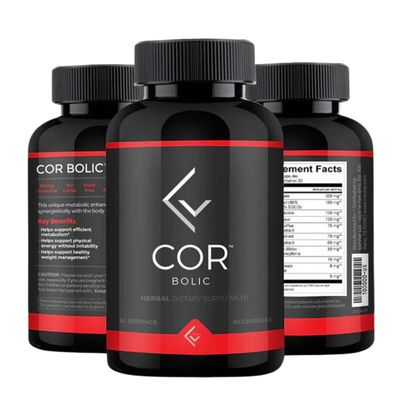 CorVive COR BOLIC Metabolism Energy Support Supplement 0 Carbs or Sugar 30 Servings (60 Capsules)