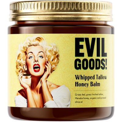 Whipped Beef Tallow and Manuka Honey Moisturizer for Skin, Face, Lips, Body - Unscented