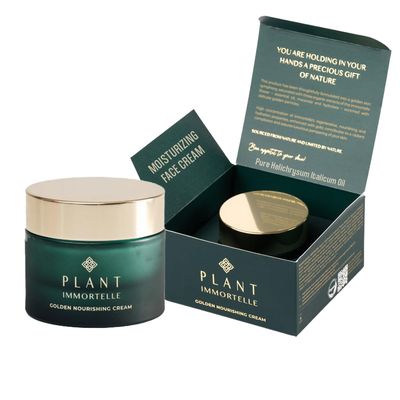 Nourishing Face Cream for Women with Vitamin E - Rich Anti-Aging Facial Moisturizer with Organic Ingredients Pure Helichrysum Italicum Oil, Hydrating Bakuchiol Retinol Face Cream for Radiant Skin