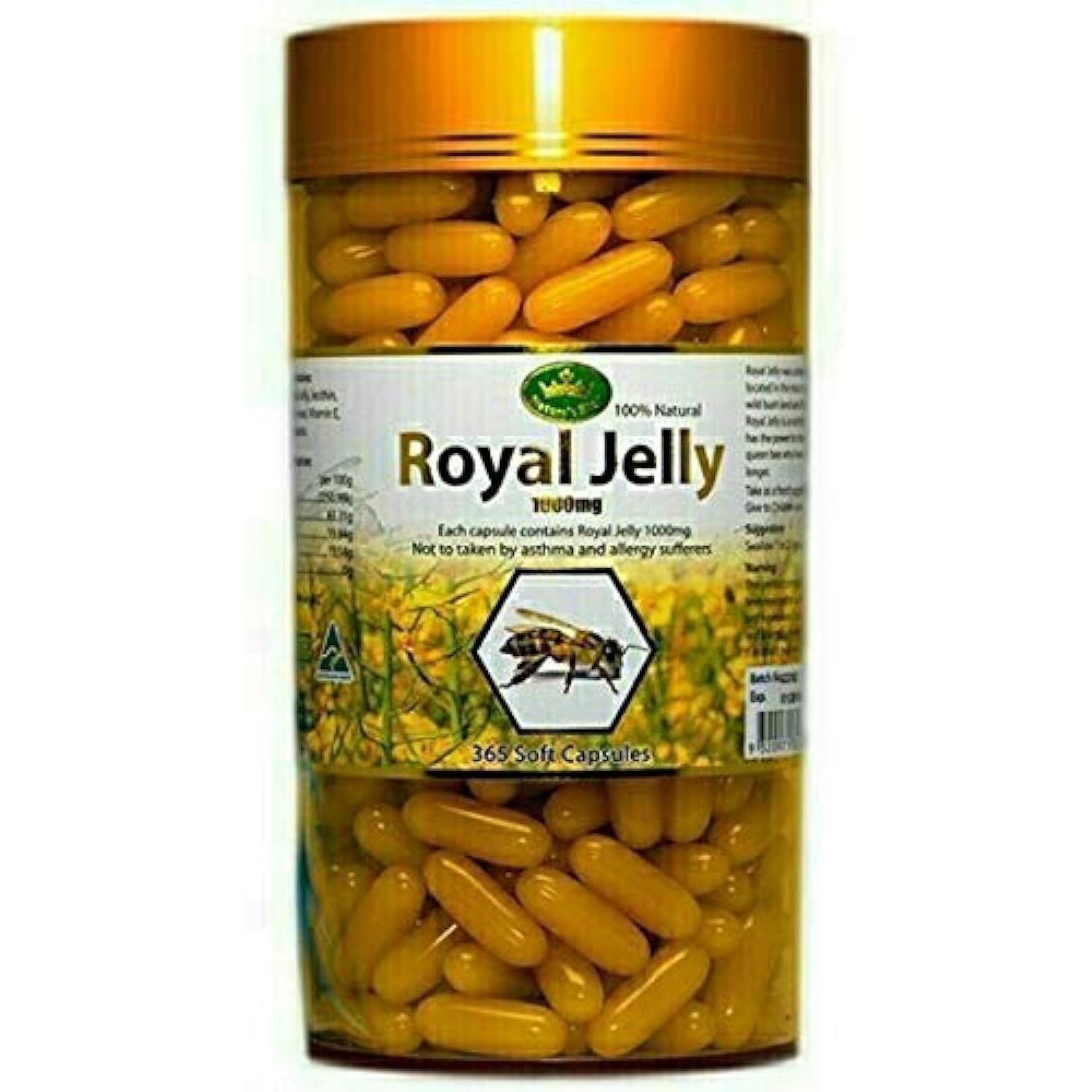 Nature&#39;s King Royal Jelly 1000 Mg. 365 Tablets