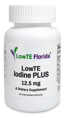 LowTE Florida Iodine Plus 12.5 mg - 90 Vegetarian Capsules for Energy, Mood, Healthy Body Function Iodine Supplement for Strengthening Hair, Nails, Teeth Regulates Metabolism