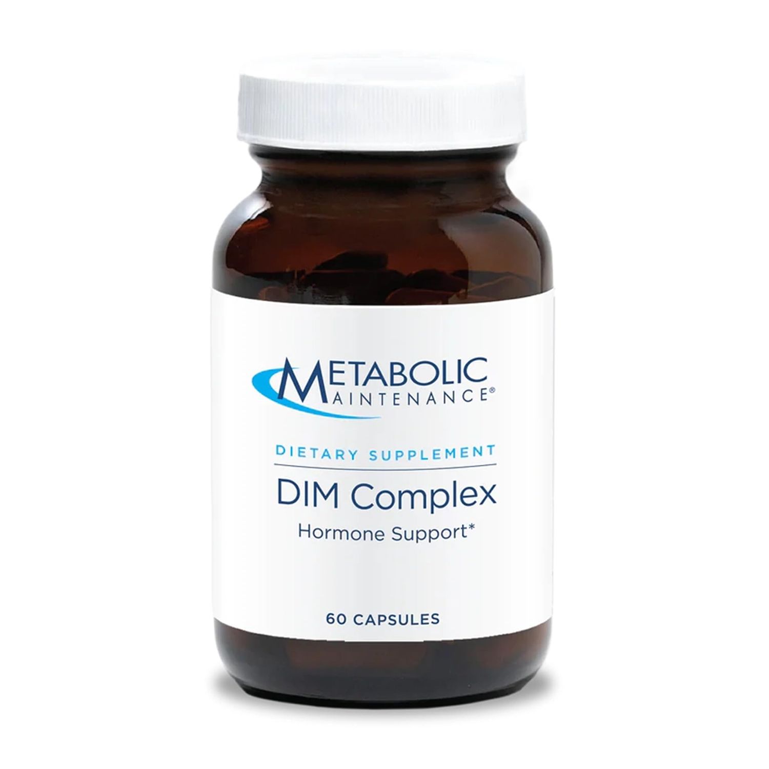 Metabolic Maintenance DIM Complete - 100mg Diindolylmethane Supplement with Vitamin E, B12 Active Folate (60 Capsules)