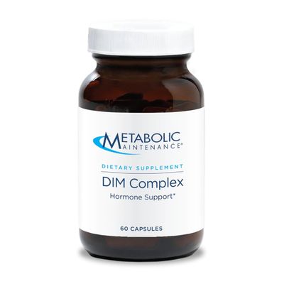 Metabolic Maintenance DIM Complete - 100mg Diindolylmethane Supplement with Vitamin E, B12 Active Folate (60 Capsules)
