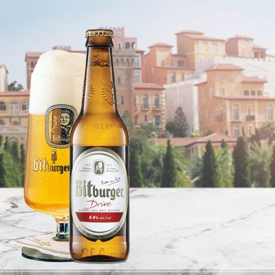 Bitburger Drive Non-Alcoholic Beer 15-Pack, Award Winning Beer from Germany, 11.2ozbtl w PhoneTablet Holder Recipes