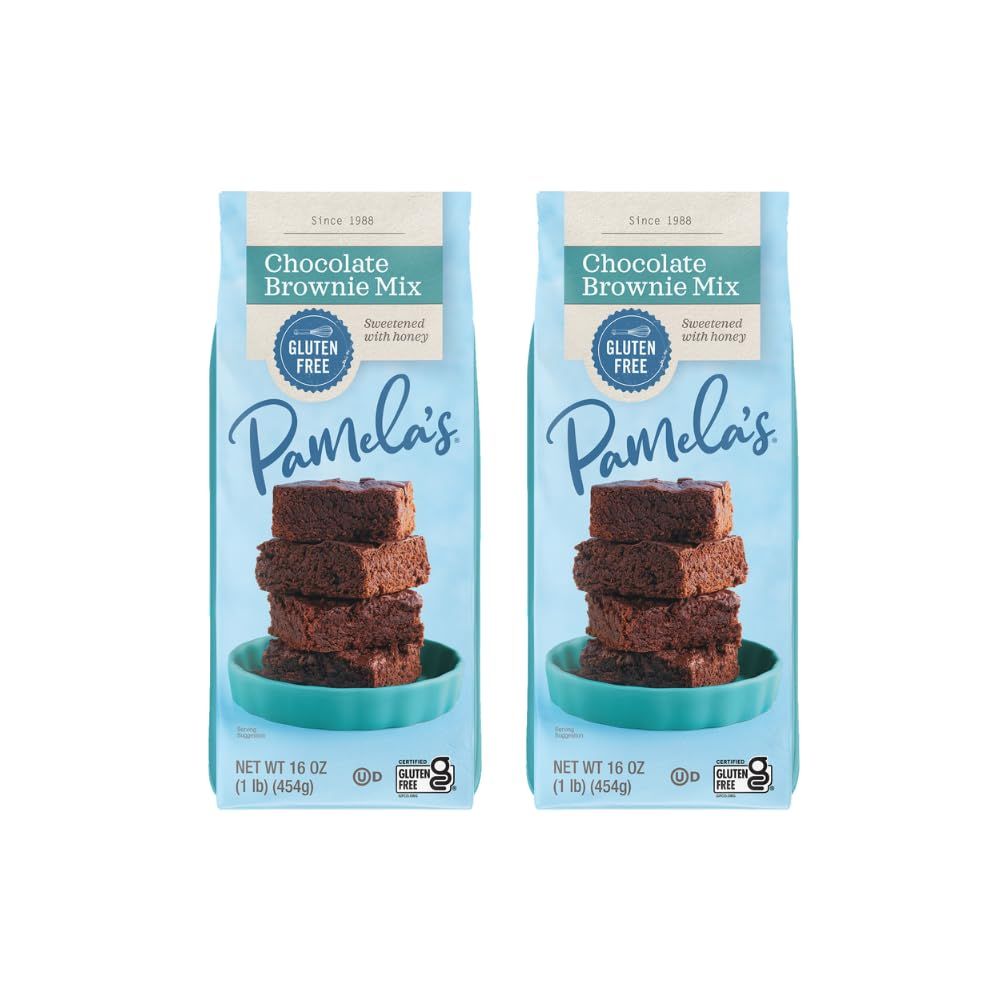 Pamela&#39;s Chocolate Brownie Mix Gluten Free (2x16 OZ) by Pamela&#39;s Products [Foods]