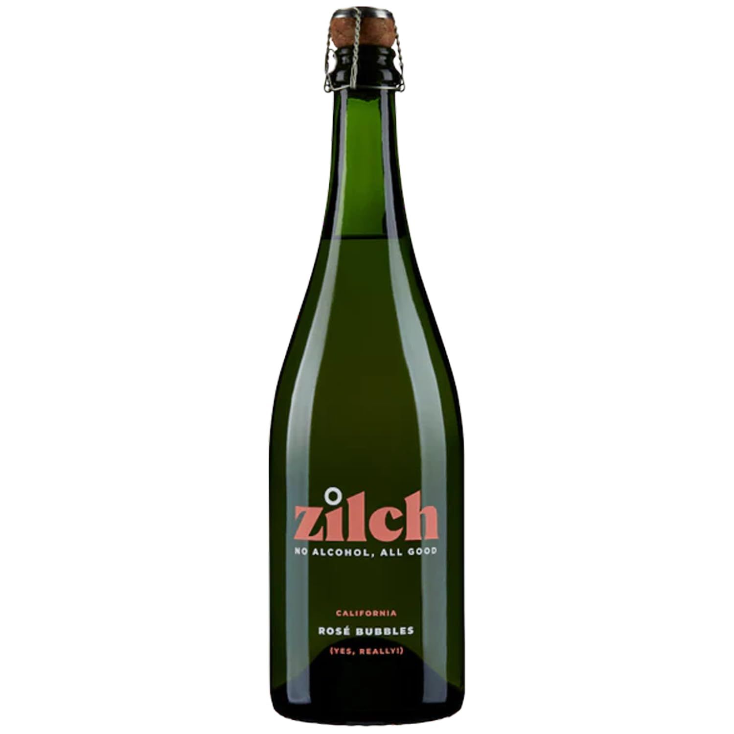 Zilch Alcohol-Free Ros Bubbles: Premium Non-Alcoholic California Sparkling Rose Wine