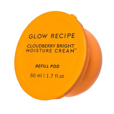 Glow Recipe Cloudberry Bright Cream Refill Pod - Ultra Moisturizing Korean Face Cream for Women with CoQ10, Multi Peptides Vitamin C to Brighten, Repair Skin Barrier Even Skin Tone (50 ml)
