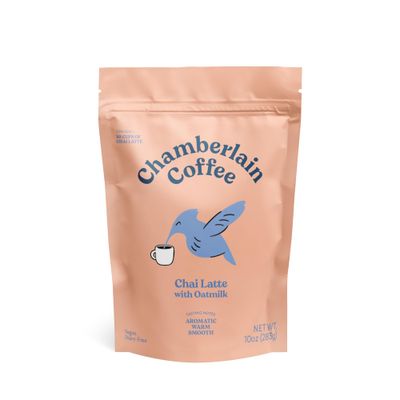 Chamberlain Coffee Gentle Hummingbird Chai Mix - Warm, Aromatic Vegan Chai with Oat Milk, Vanilla Spices - Hot or Iced Instant Chai Latte - 10oz - 10 Servings