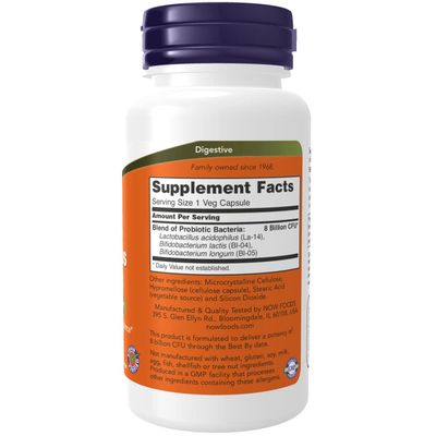 NOW Foods - 8 Billion Acidophilus Bifidus 120 vcap