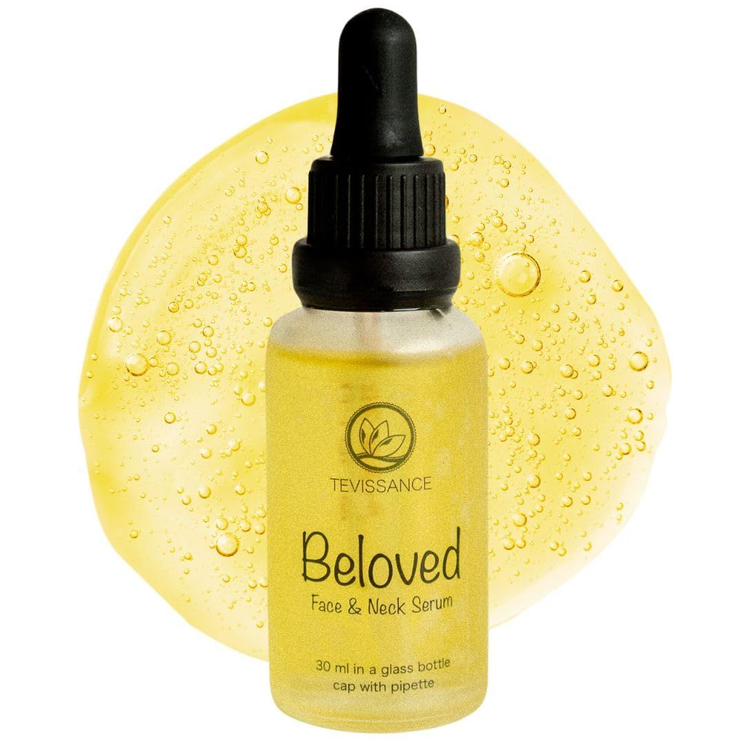 100 Natural Organic Face and Neck Serum - Hydrating Anti-Aging Oils with Ylang-Ylang, Patchouli, Neroli