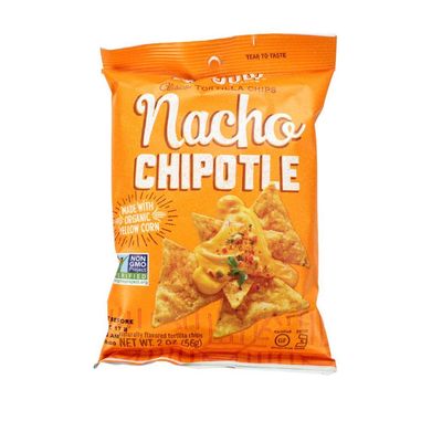 Late July Tortilla Chips Classic Nacho Chipotle, 2 Ounces, 6 Per Case