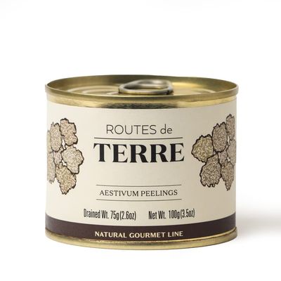 Routes de Terre Summer Black Truffle Shavings Preserved in Natural Juices Tuber Aestivum Preserved, Imported, Gourmet Total Weight 3.5 ounces Chef-inspired Ingredients