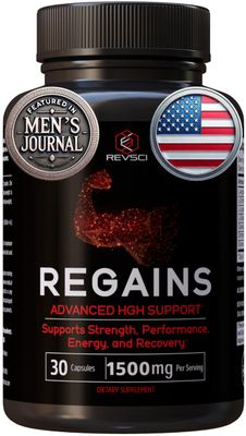 HGH Supplements for Men Women - REVSCI Regains Starter Pack, HGH Human Growth Hormone Supplements for Men, Anabolic Muscle Builder for Men, Muscle Recovery Post Workout Supplement, 30 Protein Pills